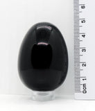 Black Obsidian Crystal Egg - Base Chakra Stone Healing Crystal