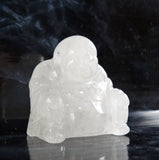 Clear Quartz Buddha - Crown Chakra Stone Healing Crystal