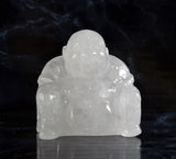 Clear Quartz Buddha - Crown Chakra Stone Healing Crystal