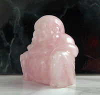 Rose Quartz Buddha - Heart Chakra Stone Healing Crystal