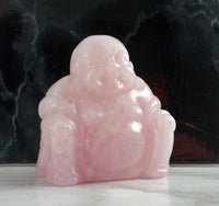 Rose Quartz Buddha - Heart Chakra Stone Healing Crystal